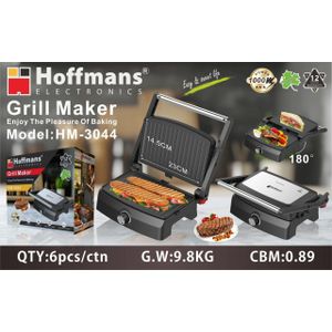 Hoffmans HM-3044. Electric Grill Maker. 180 Degrees.