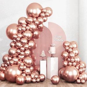 50 pcs rose gold balloons 12 inch