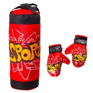  Children's Punch Bag Professional Punching Bag with Boxing Gloves Punch Bag Boxing Training Equipment for Children and Teenagers for Practising Kick Punching Home Training in the Gym for Fitness & Stress Relief 
