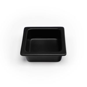 6pc square black bowl