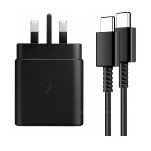 Samsung 45w Super Fast Charger Black With Type-C To Type-C USB