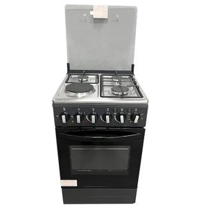 All star 50 X 50Cm 3 Gas + 1 Electric Plate Cooker With Electric Oven - Black