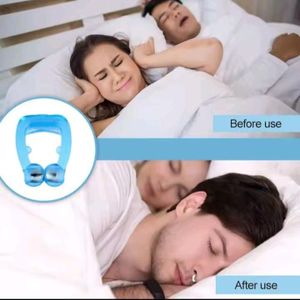 New Silicone Magnetic Anti Snoring Device Stop Snoring Mini Nose Clip Improve Sleeping For Men/Women Health- Blue