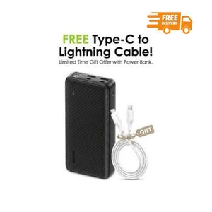 Oraimo Traveler 15 Power Bank 20000mAh 15W Type-C Fast Charging  Free Lightning cable for iPhone