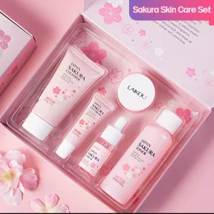 Laikou 5pcs Japan Sakura Skincare Set - Pink