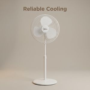Midea 16 Inch Floor Stand Fan FS40-19M-White