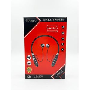 Aldeepo Wireless Sports Neckband Headset – Extra Bass Bluetooth Earphones with memory card slot now available