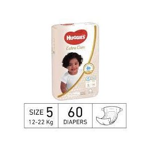 Huggies  KC Disposable Diapers Extra CareJumbo (5) 1x2x60Pcs (12-22kg)