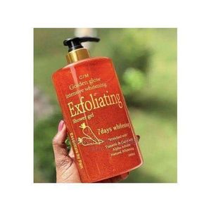 Exfoliating shower gel