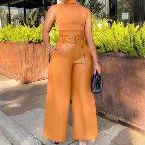 Fashion (Khaki)Women Loose Pants Wide Leg Outdoor Skirts Dance Party  Clothing Pleated High Waist Elastic Long Culottes Summer Fashion Pants DOU  @ Best Price Online