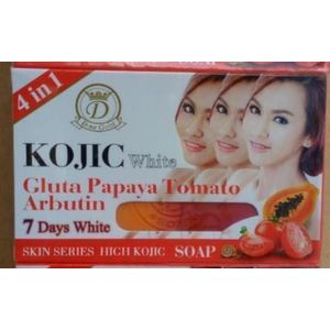 Kojic White  Gluta Papaya  Tomato Arbutin Soap Smooth Skin ,  Moisturizes , Even Skin Tone-160g