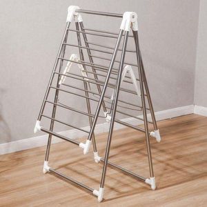 Versatile Stainless Steel Folding Laundry Drying Rack