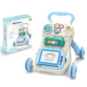 Baby Walker Push Toy – Musical Learning Walker with Activity Panel, Wheels & Interactive Toys