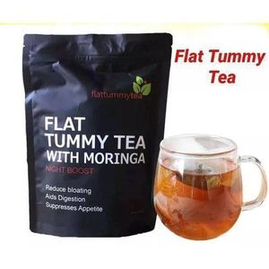 Flat Tummy Tea  Weight Loss Tea With Moringa Night Boost Suppress Appetite- 28 Tea Bags