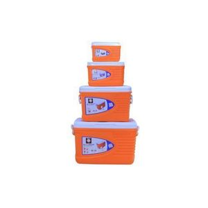 Princeware 4Pcs Icy Chiller Cooler Box/ Insulation Box -Orange