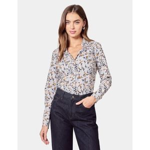 Hawes & Curtis Cotton Fitted Navy & White Floral Shirt