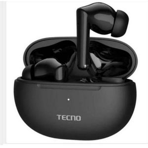 Tecno In Ear Buds 3- With Enc Tech - Long Up To 37 Hours Playback - Immersive Sound Black