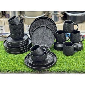 Exquisite Style Dinner Set 24pcs-Black