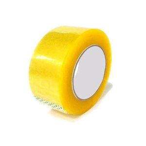 Roll Plastic Sealing Tape Transparent - Yellow