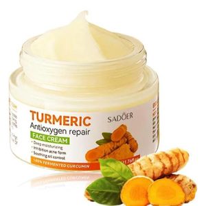 SADOER Turmeric Face Cream For  Deep moisturizing ,Soothing oil control& anti acne -50g 