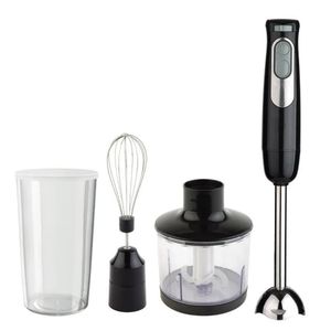 3-in-1 Hand Blender Set with Whisker, Chopper, and Measuring Cup