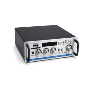 MT-326BT Hi Fi Stereo Audio Amplifier With FM Radio Bluetooth Card And Flash Input - Multicolor