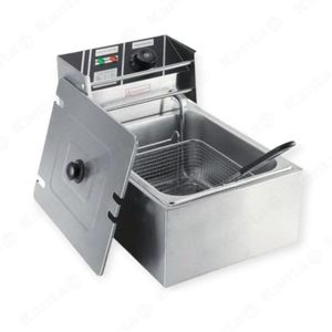 6L Durable Deep Fryer with Low Power Consumption-Silver