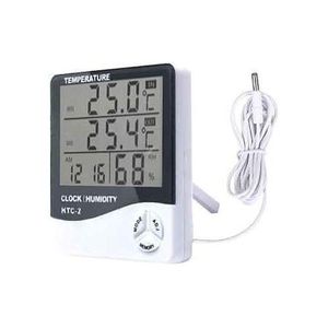 Digital Hygrometer Thermometer High Accuracy Large Screen Display Temperature Humidity Monitor for Home Office ABS Material - Multicolor