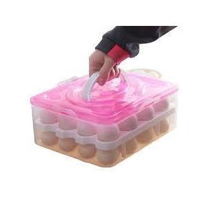 Plastic egg storage box -multicolor