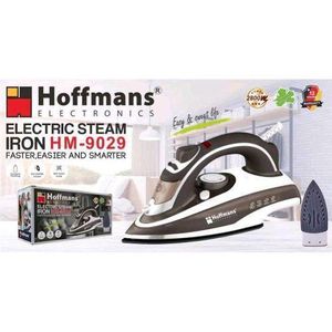 Hoffmans  Steam And Dry Flat Iron - White, Black