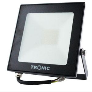 Tronic 50watts LED Flood Light, Plug in Outdoor Light Durable IP66 Waterproof Daylight White Security Outside Lights-Black