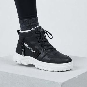 Urban Edge Platform High-Top Sneakers – Black/White