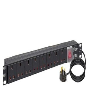 8-Way Heavy Duty Power Distribution Unit Extension (PDU) - Black 
