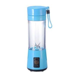 Portable Rechargeable Battery USB Juicer Blender,  380ML - Blue