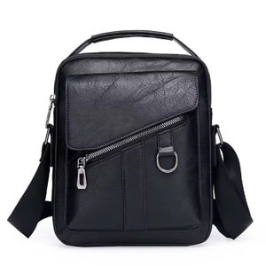  Small Leather Crossbody Messenger Bag for Men Waterproof & Scratch-Resistant Satchel Multiple Pockets & 3 Carrying Options Ideal for Business & Travel Tote Bag Shoulder Bag PU Leather Crossbody Handbag Satchel Sling Chest Bags for School Travel Work
