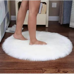 Cozy White Fluffy Rug