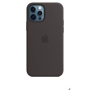 Apple iPhone 12 and iPhone 12 Pro Silicone Case with Magsafe - Black