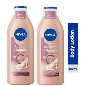 NIVEA Radiant & Beauty Even Glow Body Lotion For Women - 400ml - (Pack of 2).