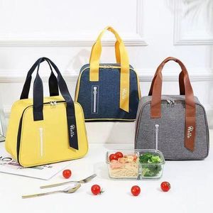 Portable Thermal Insulated Food Lunch Box Bag Tote Cooler Handbag, Multi-Colours. .