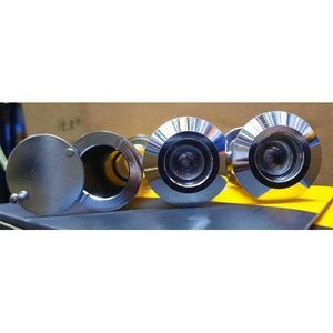 24mm Door Viewer Super Wide Angle One Way Gate Peephole Security.Silver