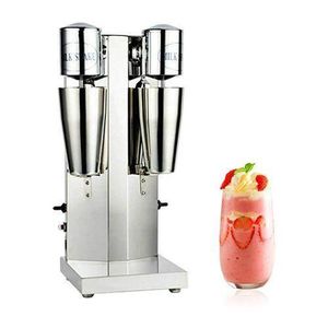 Commercial Double Head Drink Mixer Blenders Milkshake Machine, Silver.