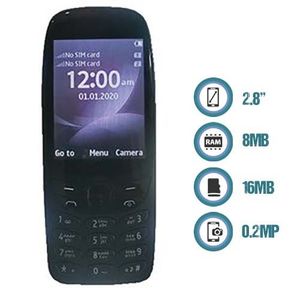 Nokia 6310 - 2.8" 8MB RAM 16MB ROM 0.2MP 1150mAh - Black
