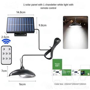 New split-type solar light, solar outdoor garden light , camping lamp, human body sensor solar lamp (1 solar panel with 1 white lamp) with remote control