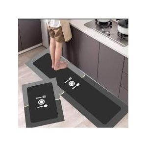kitchen mat set . multi color.