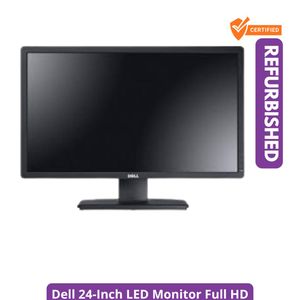 DELL Refurbished 24-Inch LED Monitor Full HD Display with VGA Cable and Power Cable