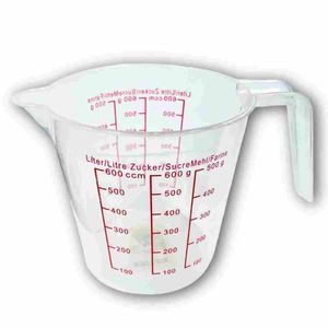 Plastic measuring cups or jugs