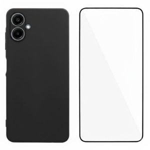 Samsung Galaxy A07 Silicone Case with Free Front Protector – Black