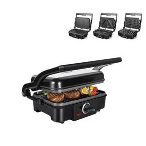 Sonifer 3 In 1 Waffle Maker Sandwich Barbecue Electric Baking Pan Toaster - Black.