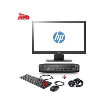 Hp Refurbished Complete Mini PC Desktop ProDesk 600 G2 Win11 Micro Computer, Intel Core i5-6th Gen Processor, 8GB RAM, 256GB SSD With Wireless Keyboard & Mouse(Renewed) Plus  Random Headsets