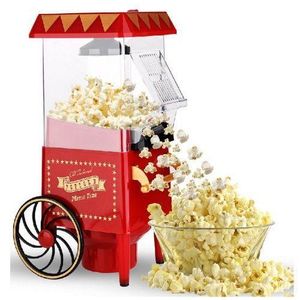 Popcorn Maker Machine With Wheels- Red